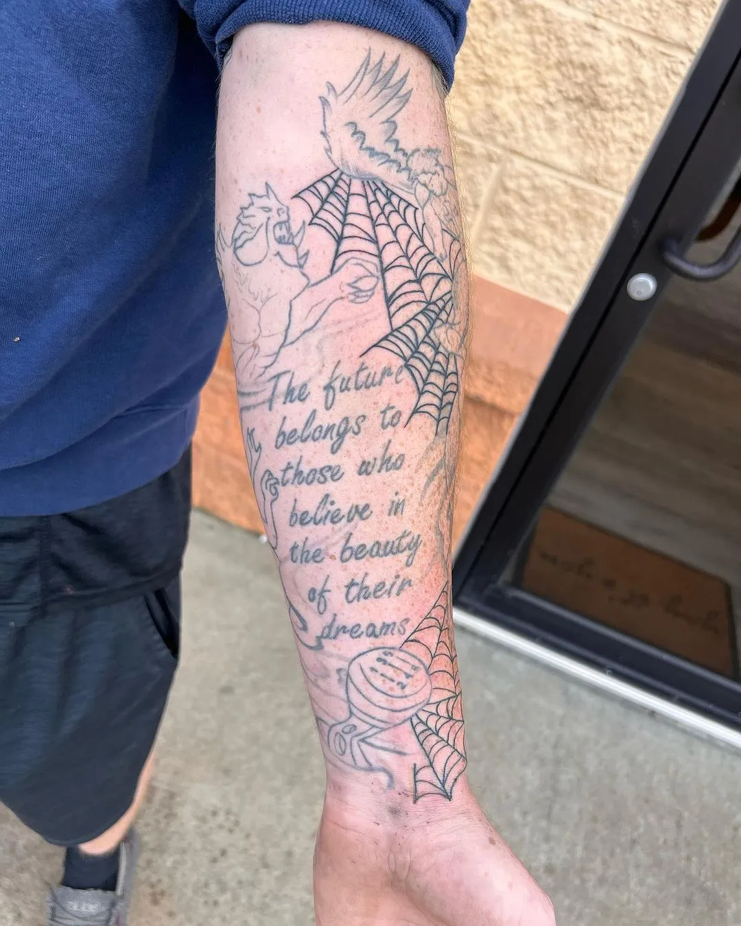 fine line tattoo by Trey Couch at Fallen Raven Tattoo Studio in Simpsonville, SC