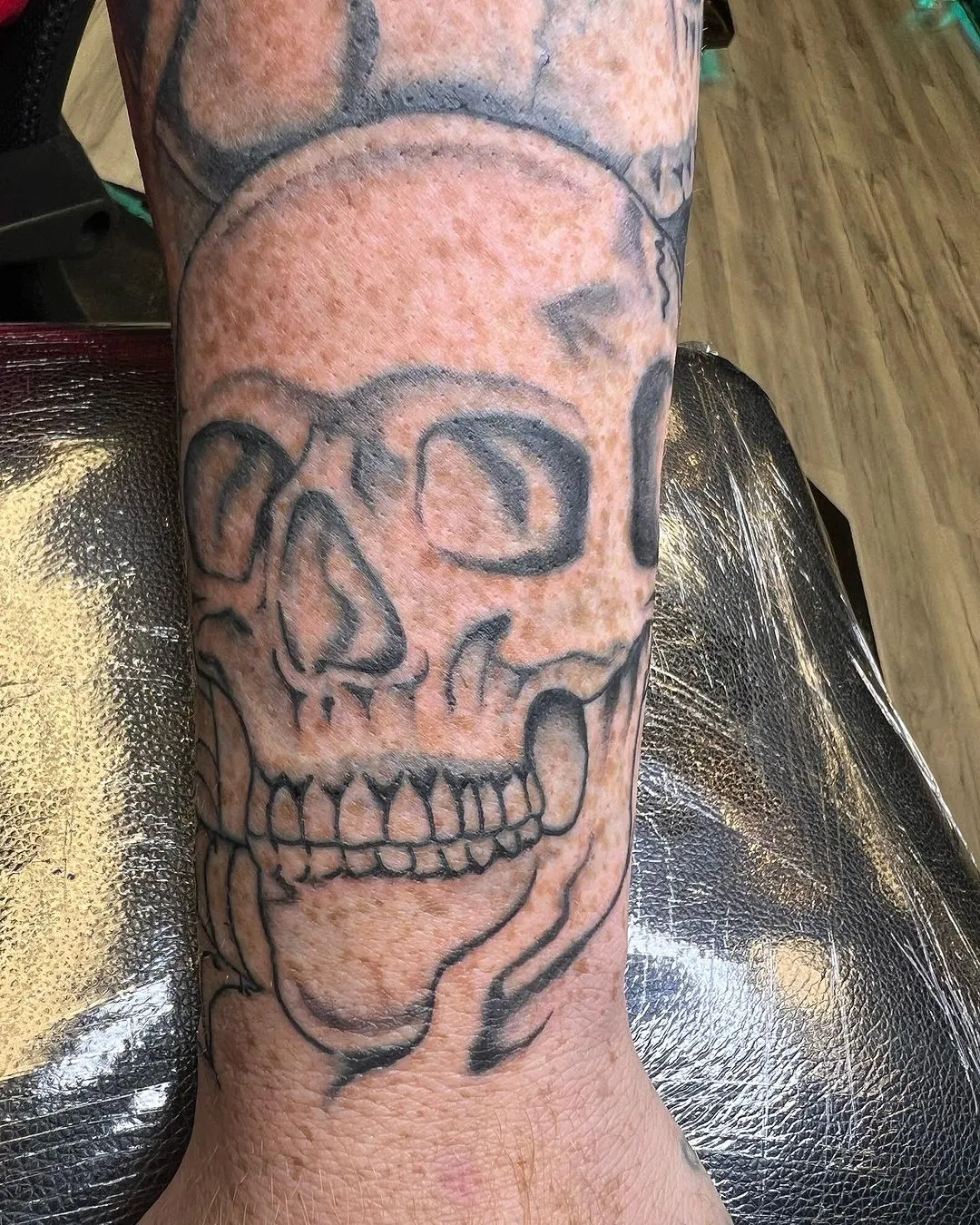 fine line tattoo by Trey Couch at Fallen Raven Tattoo Studio in Simpsonville, SC