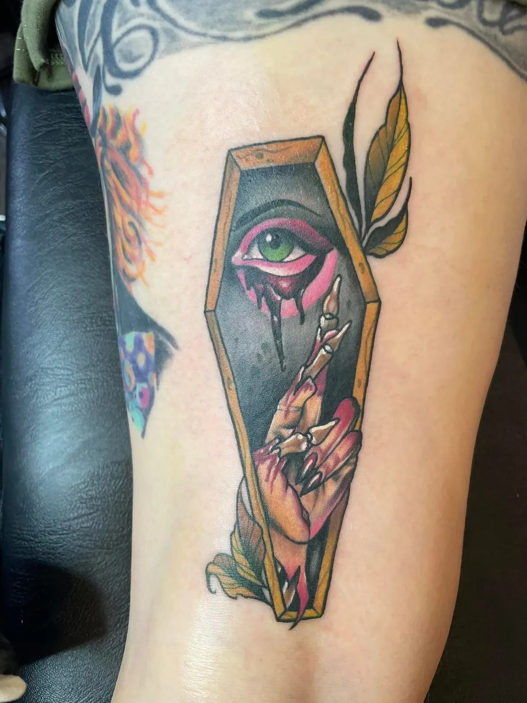 black & grey realism tattoo by TJ Cornelius at Fallen Raven Tattoo Studio in Simpsonville, SC