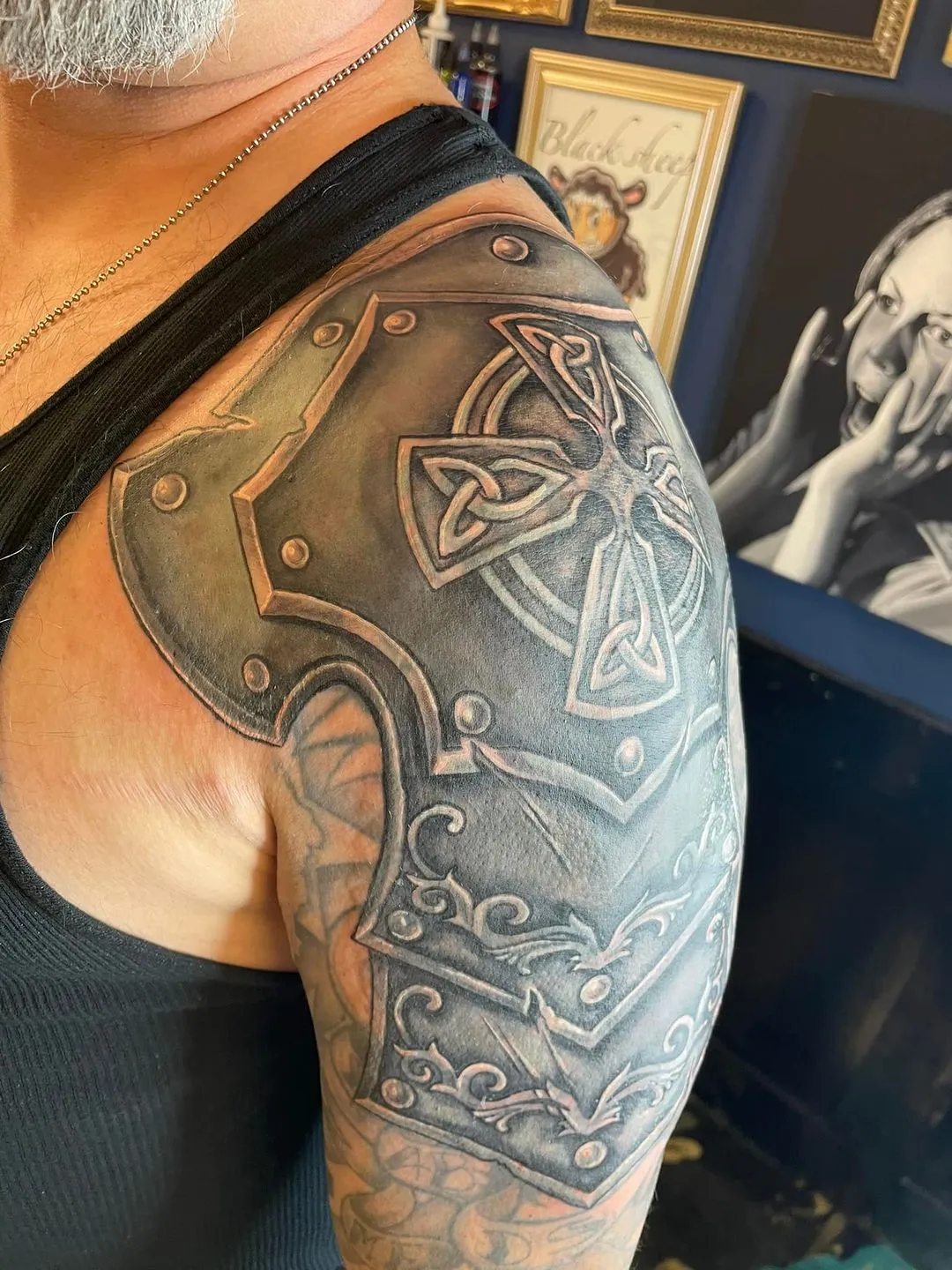 custom tattoos tattoo by TJ Cornelius at Fallen Raven Tattoo Studio in Simpsonville, SC