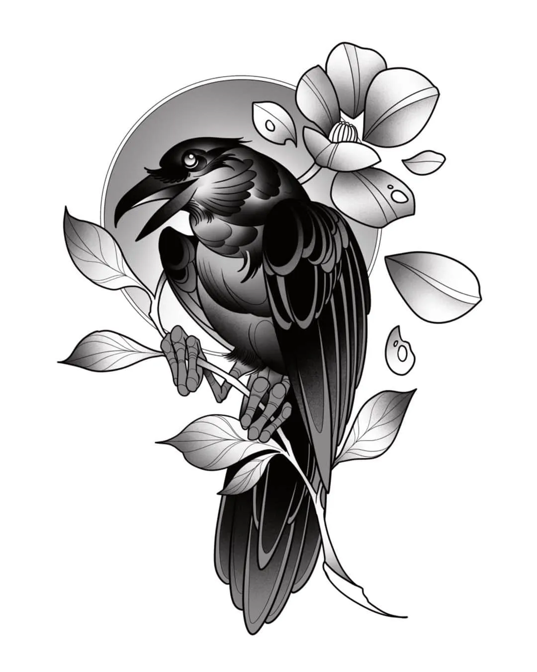 black & grey realism tattoo by Pete Delia at Fallen Raven Tattoo Studio in Simpsonville, SC