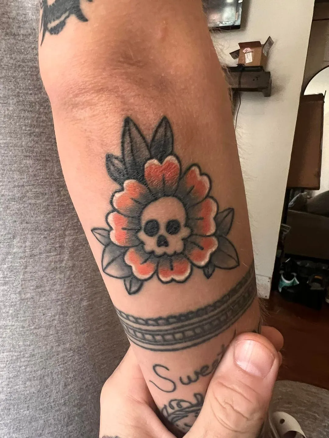 fine line tattoo by Trey Couch at Fallen Raven Tattoo Studio in Simpsonville, SC