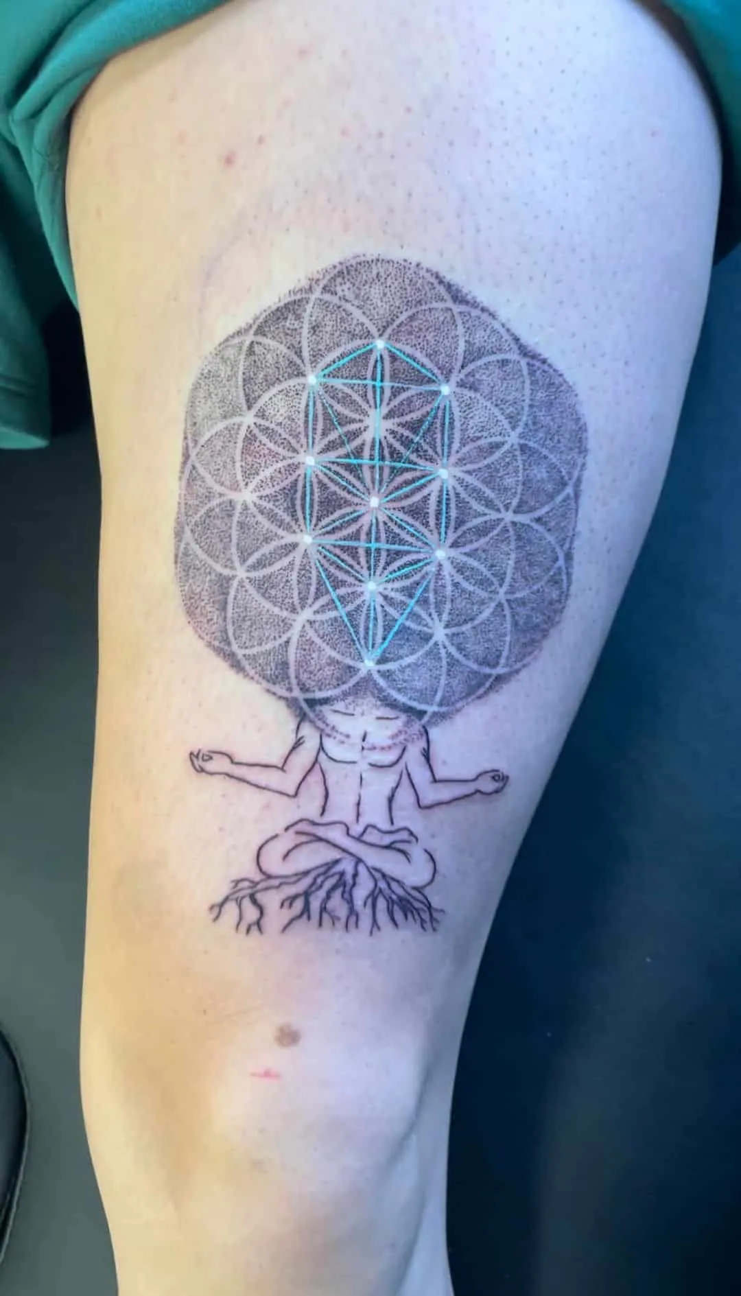 custom tattoos tattoo by TJ Cornelius at Fallen Raven Tattoo Studio in Simpsonville, SC