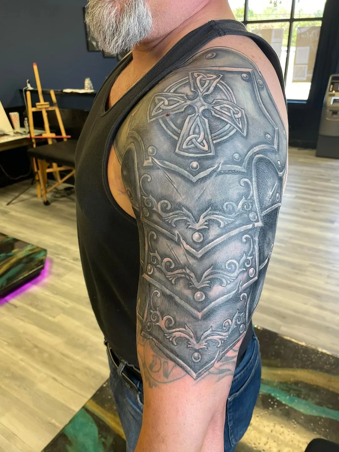 custom tattoos tattoo by TJ Cornelius at Fallen Raven Tattoo Studio in Simpsonville, SC