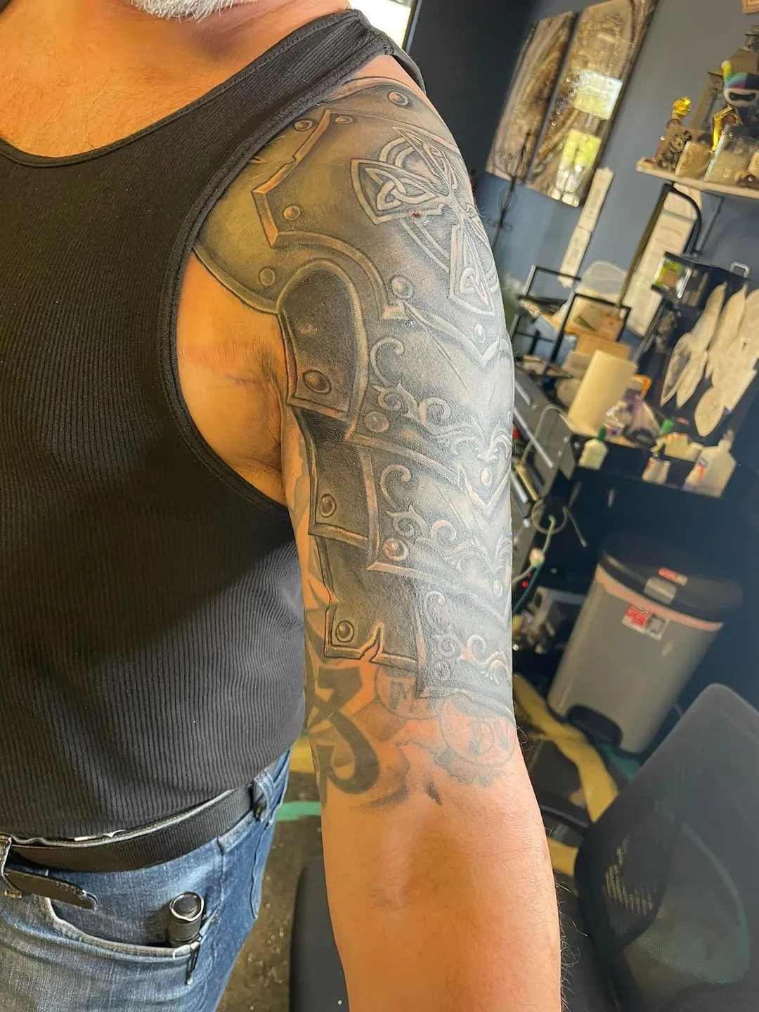 cover-ups tattoo by TJ Cornelius at Fallen Raven Tattoo Studio in Simpsonville, SC