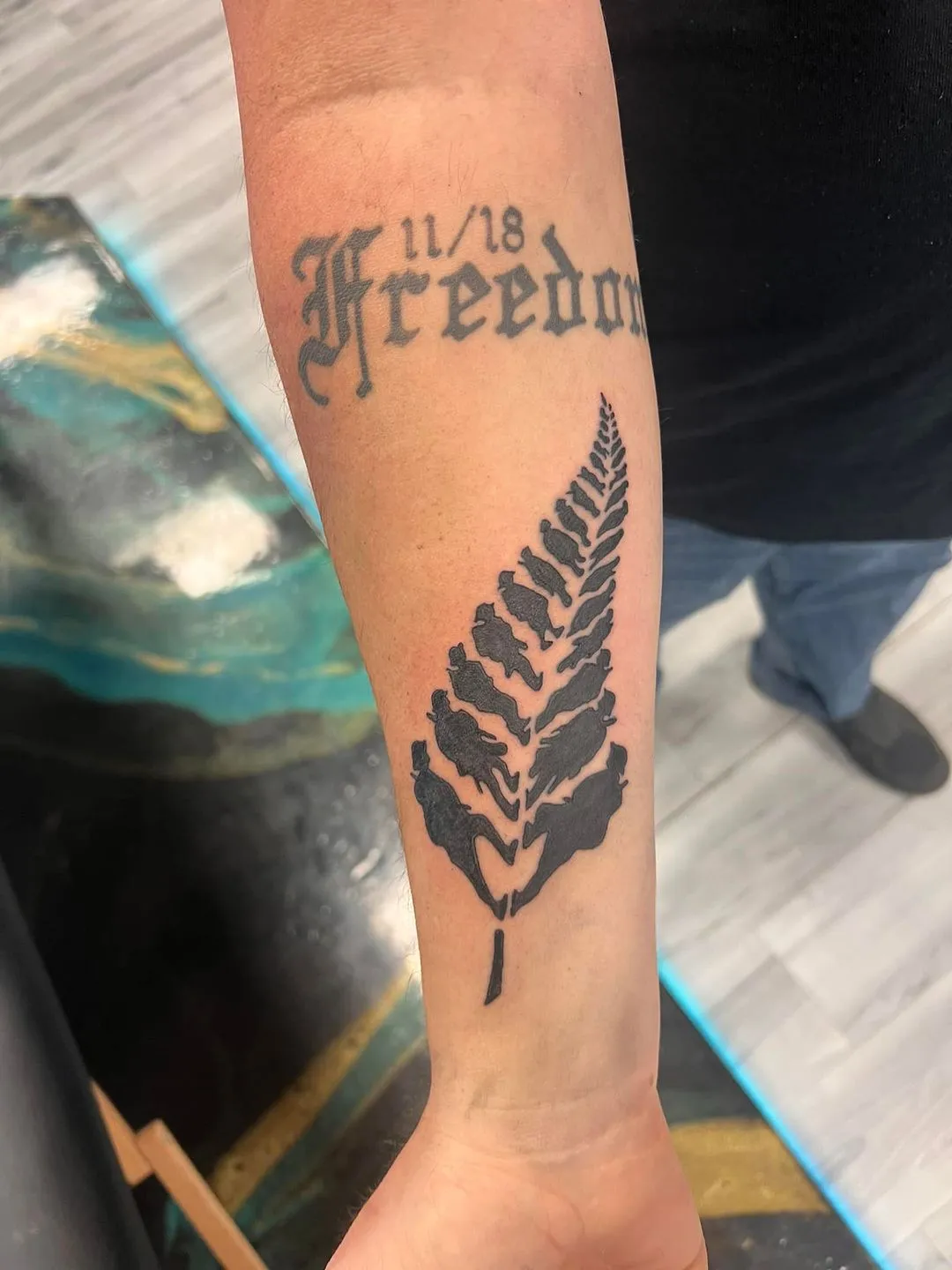 walk-ins tattoo by Trey Couch at Fallen Raven Tattoo Studio in Simpsonville, SC