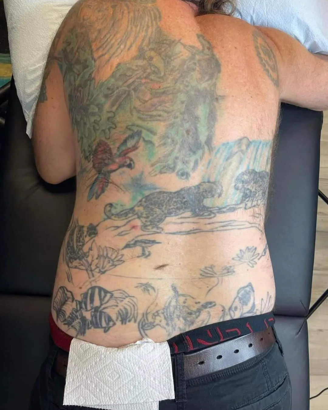 cover-ups tattoo by TJ Cornelius at Fallen Raven Tattoo Studio in Simpsonville, SC