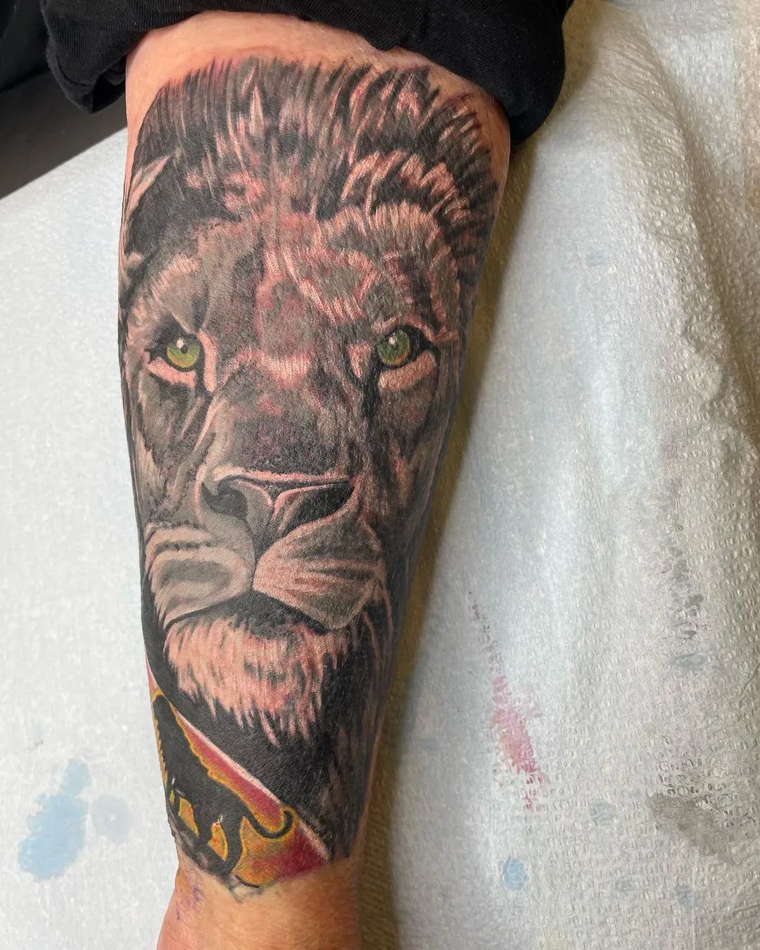 black & grey realism tattoo by TJ Cornelius at Fallen Raven Tattoo Studio in Simpsonville, SC