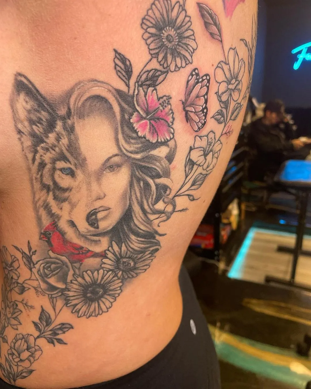 custom tattoos tattoo by TJ Cornelius at Fallen Raven Tattoo Studio in Simpsonville, SC