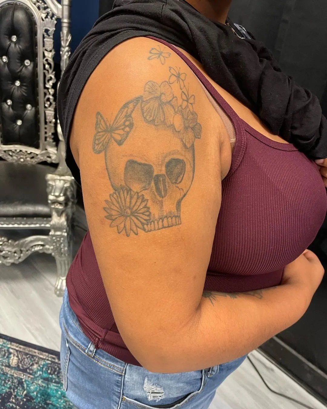 cover-ups tattoo by TJ Cornelius at Fallen Raven Tattoo Studio in Simpsonville, SC