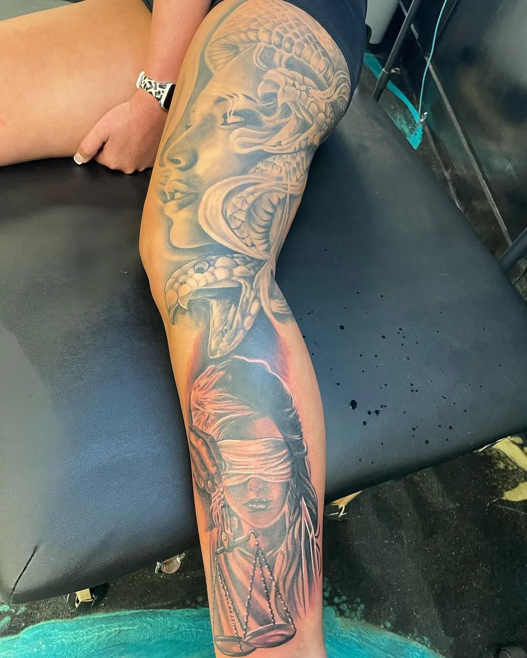 cover-ups tattoo by TJ Cornelius at Fallen Raven Tattoo Studio in Simpsonville, SC