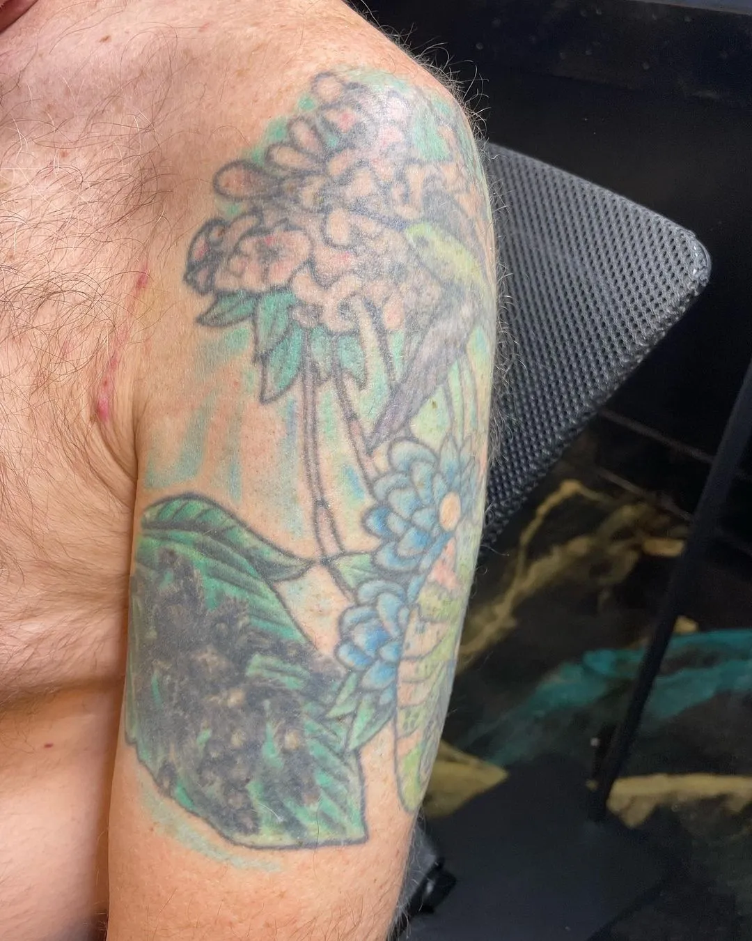 black & grey realism tattoo by TJ Cornelius at Fallen Raven Tattoo Studio in Simpsonville, SC