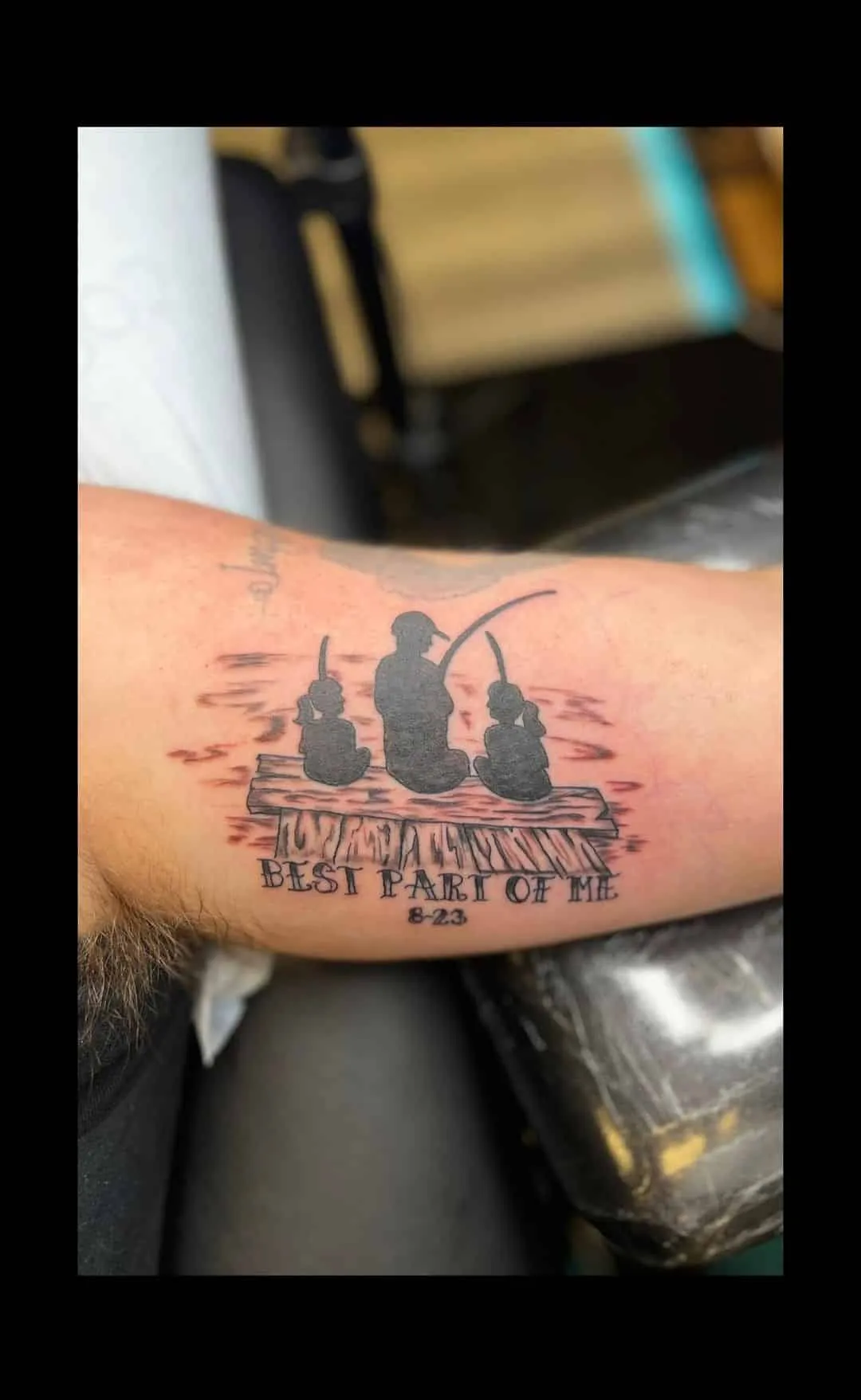 fine line tattoo by Trey Couch at Fallen Raven Tattoo Studio in Simpsonville, SC