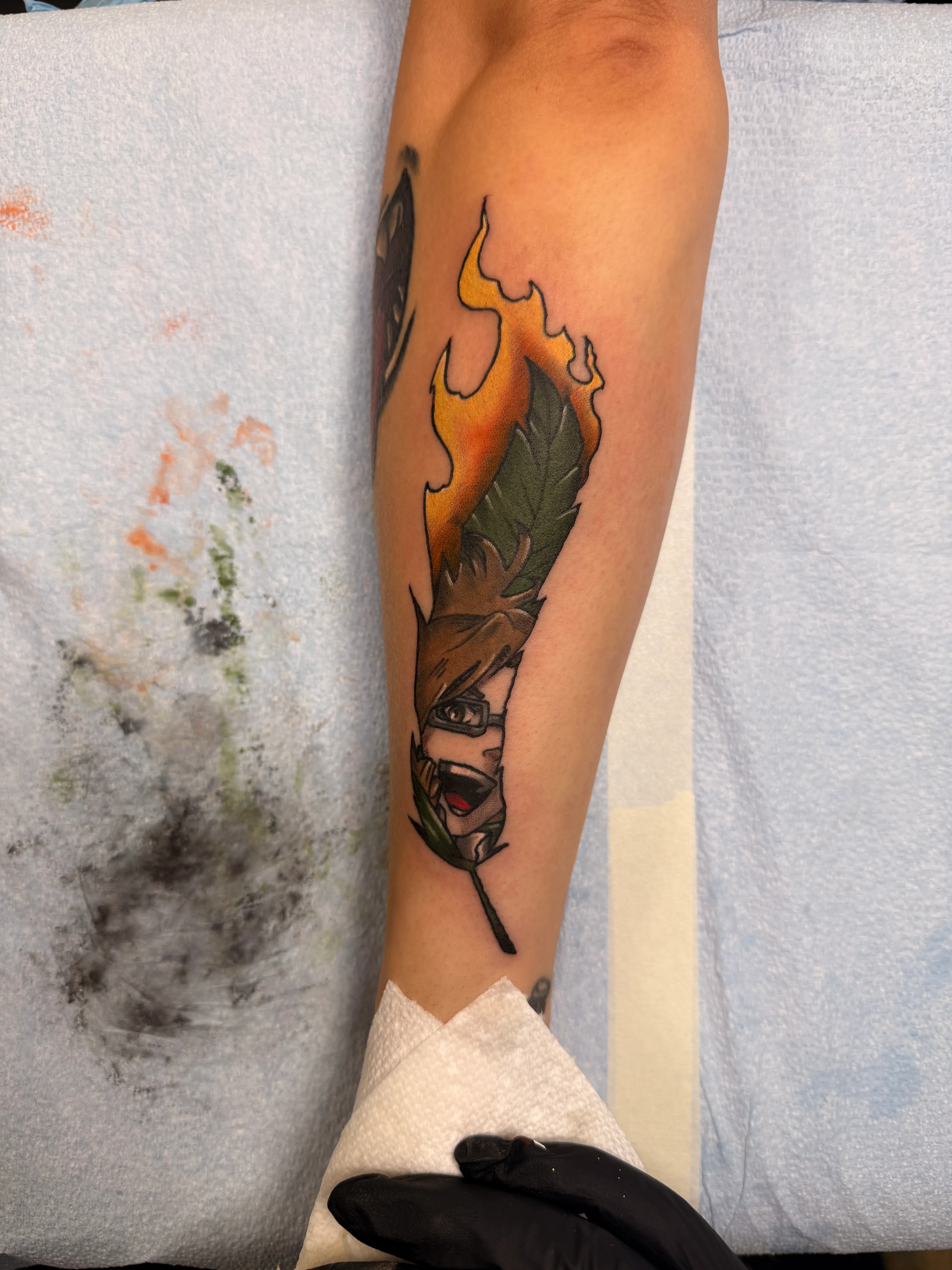 first-time clients tattoo by Olivia Hart at Fallen Raven Tattoo Studio in Simpsonville, SC