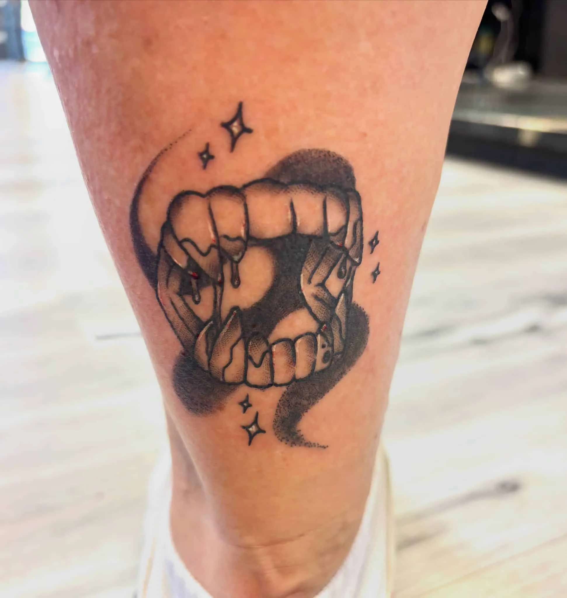 first-time clients tattoo by Olivia Hart at Fallen Raven Tattoo Studio in Simpsonville, SC
