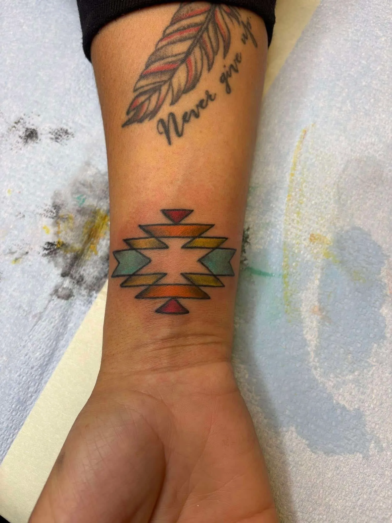 fine line tattoo by Olivia Hart at Fallen Raven Tattoo Studio in Simpsonville, SC
